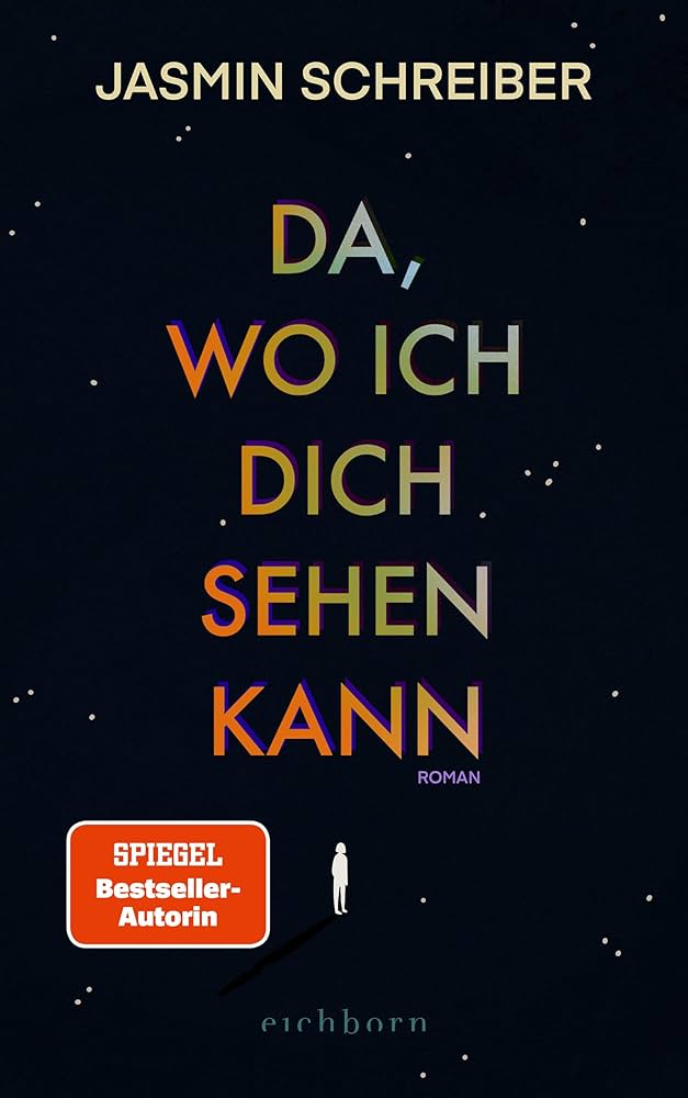 Schwarzes Cover mit einem Sternenhimmel. Der Titel steht mittig und darunter steht ein kleines Mädchen.