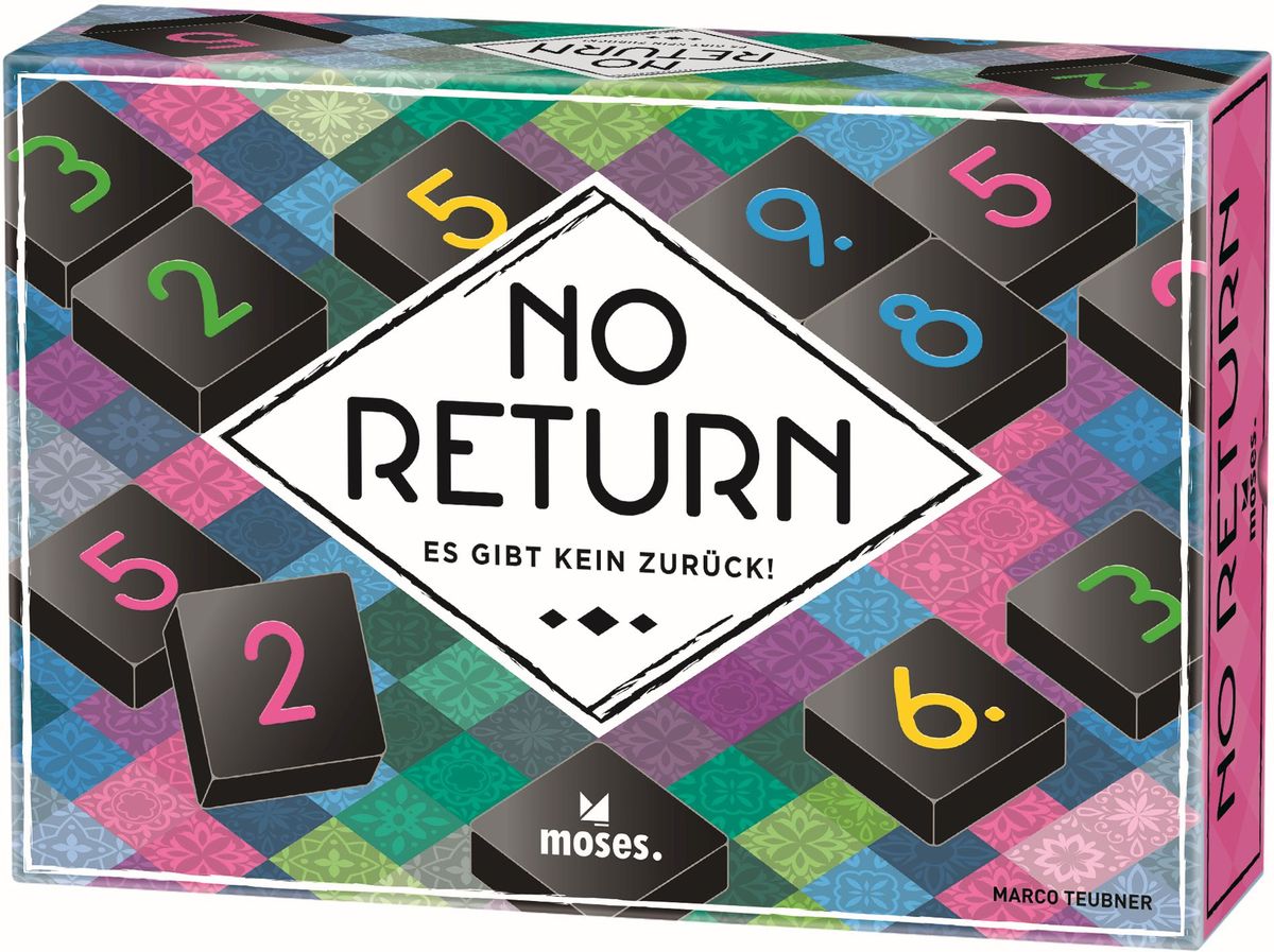 Das Spiel heißt "No Return" und zeigt verschiedene Zahlensteine.